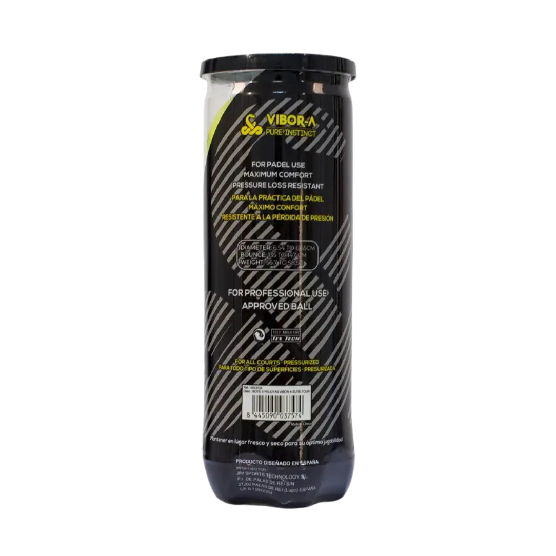 TUBE 3 VIBOR-A ELITE TOUR PADEL BALLS