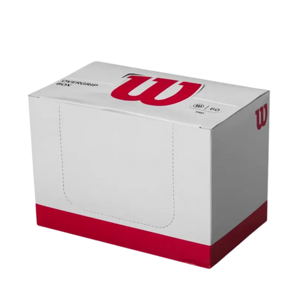 BOX OF 60 OVERGRIPS WILSON WHITE PRO